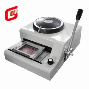 China PVC Card Embosser Stamping Machine for Plastic Card Making factory