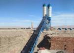 120M3 Portable Concrete Batching Plant With Belt Transportation Cement Mixer