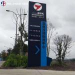 Illuminated 110V-240V Modern Pylon Signage Custom Wayfinding Signs