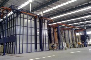China Palestine Professional Powder Coating Production Line Customized Space Configuration Of Aluminium Profiles factory