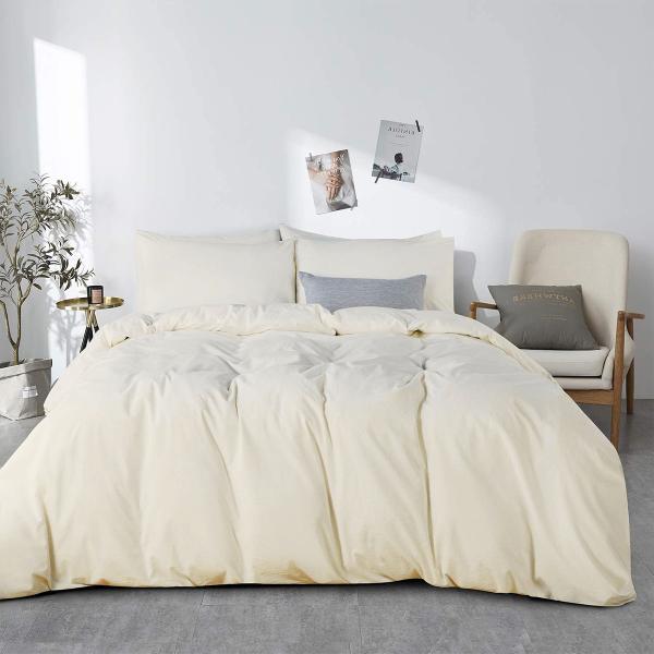All-Season Solid Pattern King Size Microfiber Hotel Bedding Sets at Reador for