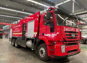 China 10 Ton Foam Rescue Engine Fire Truck 6x4 For Emergency Fire Fighting factory