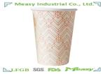 Bright Coffee Paper Cups , Printed Paper Coffee Cups 7 oz Single PE Lined