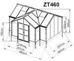 10m Large Aluminium Greenhouse 3.0mm Metal Frame Greenhouse