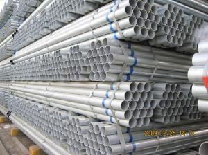 China Construction Purpose Galvanized Steel Pipe Beveled End For Low Pressure Liquid factory