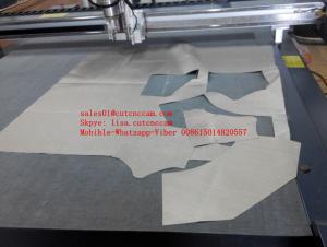 China Bulky Silicone Cloth Glass Silica Cloth Fabric Siltem CNC Knife Cutting Machine factory