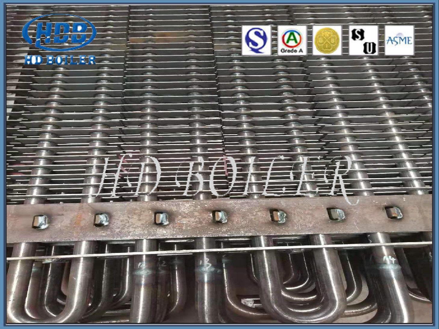 ND Steel Boiler Fin Tube / Double H Type Finned Tube Heat Exchanger Longlife