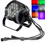 IP65 Waterproof Digital Display LED 18Bulbs x 18W Balck Cast RGBWA+UV Par Light