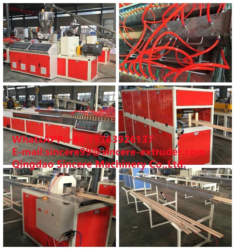 Wood Plastic WPC UPVC Window Profile Extrusion Machine for Wallboard Profiles