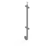 Side Mounted Stainless Steel Glass Balustrade For Balcony And Deck