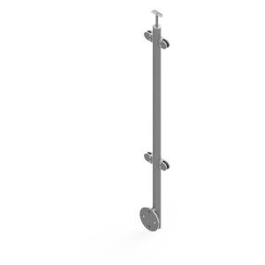 China Side Mounted Stainless Steel Glass Balustrade For Balcony And Deck factory