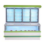 Four Swing Doors Combination Commercial Display Freezer