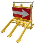 Traffic Orange Electrostatic Spraying Anti Ram Barrier Foldable