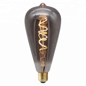 China Smoky Grass Spiral Globe Filament Bulb 4w  Special Shape 3 Years Warranty on sale