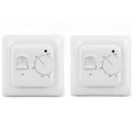 Water AC Digital Heating Electronic Room Thermostat In White Color