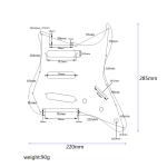 SSS Silver Mirror Guitar Pickguard 11 Holes Guitar Scratch Plate For Fender US