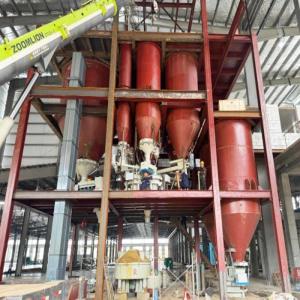 China 100Tons Limestone Glass Batch Plant Mixing System for Raw Material factory