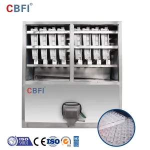 China Water Cooling Ice Cube Machine With Frascold Compressor High Efficiency on sale