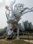 Outdoor Stainless Steel Animal Sculpture Metal Lighting Sculpture