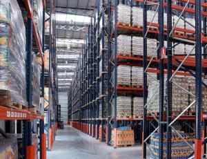 China Heavy Duty Drive-In Pallet Racking System For Cold Room Storage factory