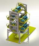 Vertical Rotary Automated Parking Management System Motor Chain Drive