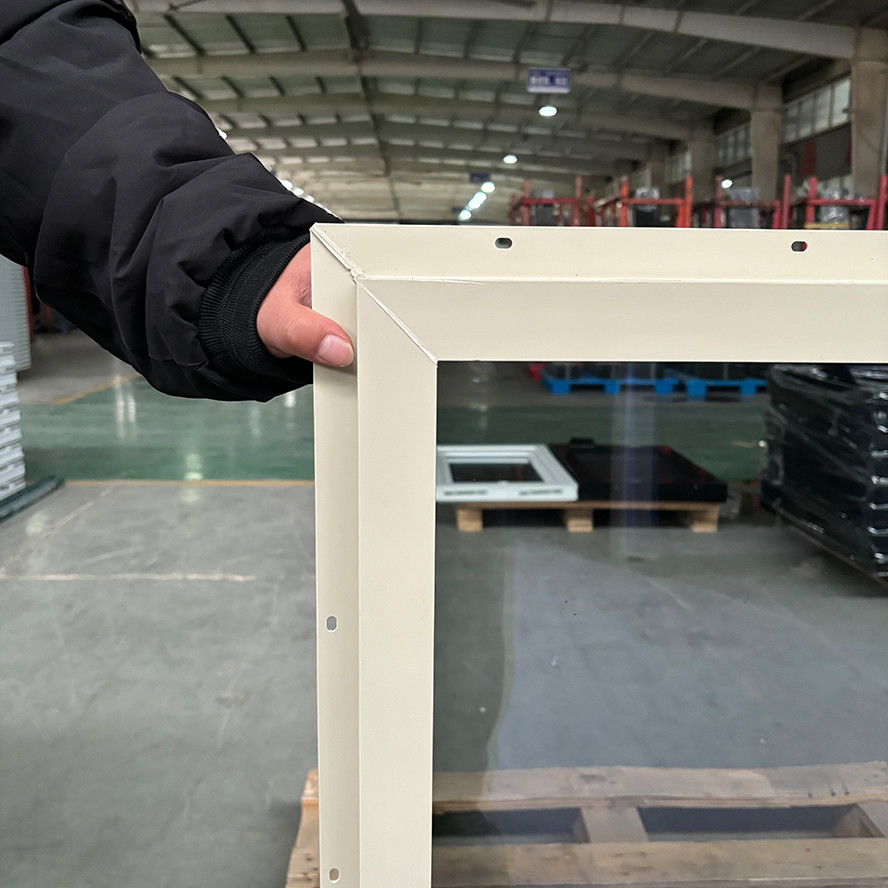 Customized Size UPVC Single Hung Window with PVC Material and 1.4mm-1.8mm Thickness