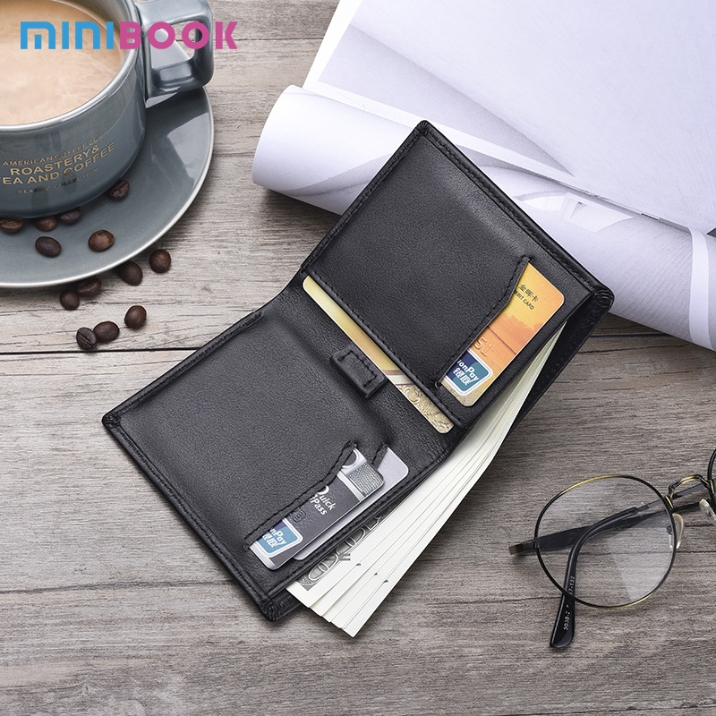 Custom Your Logo Men's Short Wallet Thin Minimalist Front Pocket Rfid Blocking Purse