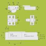 HN brand one way cabinet door hinge 26mm cup hinges inset