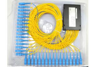 China ABS Cassette Type Fiber Optic Splitter 1x32 Capacity 1260 - 1650nm Wavelength factory