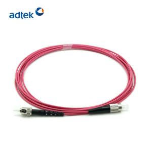 China FC-ST PVC OM4 Fiber Optic Patch Cord Simplex Multimode 0.9mm 50/125um factory