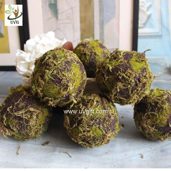 UVG arts and crafts artificial moss ball fake garden stone for wedding event