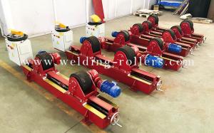China Lead Screw 10 Tons Tank Turning Rolls , Pipe Welding Rotator Stand With PU Wheel factory