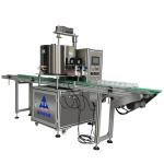Cream And Oil Heated Filling Machine 80L Double Head Gear Pump Heating Filling