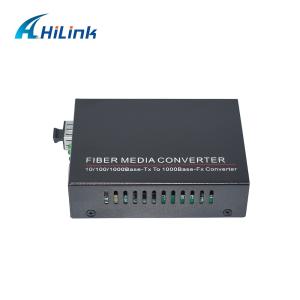 China 10/100/1000M Tx To 1000M SFP Media Converter 12V DC Power Supply For Fiber Networks factory