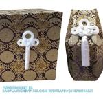 Japanese Funeral Wooden Urn Bone Box And Bag With Flower Pattern Funeral