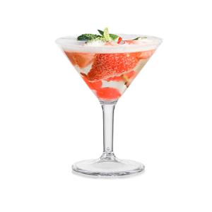 China Modern Recyclable Plastic Martini Glasses Clear Plastic Cocktail Glasses OEM ODM factory