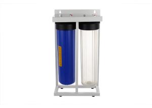 China Floor mount 20'' big blue whole house water filter housings 1'' port with two sump factory