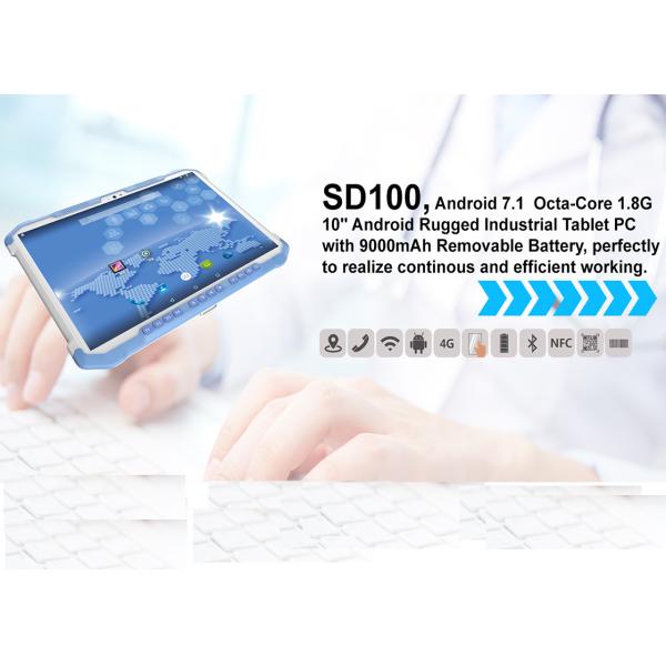 China Fingerprint Tough Android Tablet PDA UHF RFID HF NFC GPS Bluetooth GPS Wifi Barcode Scanner Type factory