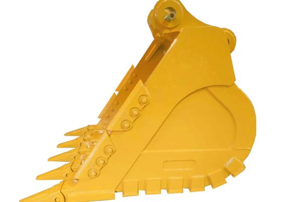 Heavy Duty Q355B NM450 Excavator Bucket With Rock Teeth 1.5cbm Capacity 1200mm