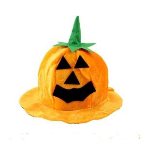 China Orange Kids Pumpkin Hat Halloween Plush Toys Cute Stuffed Animals factory