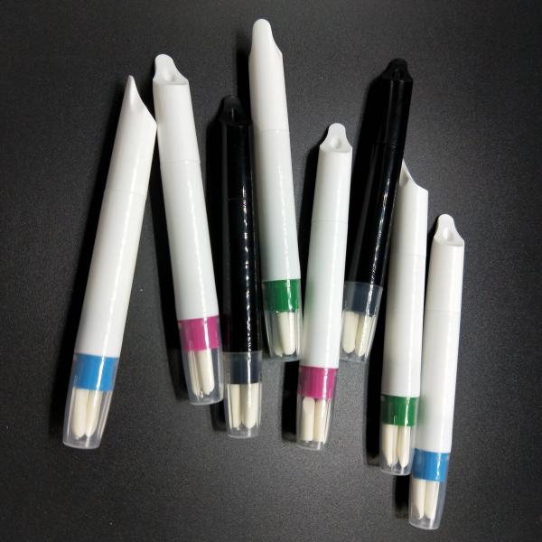 China Wholesale empty nail gel tube pens white manicure tools nutrient solution pen with different brush factory