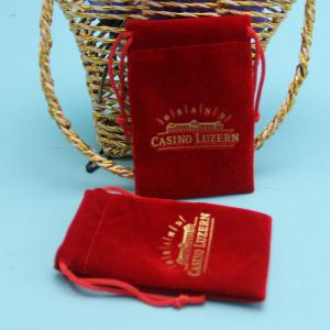 China Promotion Handmade Beautiful Mini Felt Drawstring Packaging Velvet Pen Bag factory