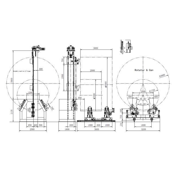 High Efficiency Horizontal Flange Fit up Machine Wind Tower Flange Fitting Equipment