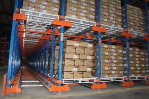 China Space Saving Storage Drive In Drive Through Racking System Seafood Storage factory