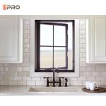 Windproof Aluminum Casement Windows UPVC PVC Triple Glazed Low - E Glass