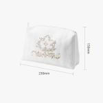 Embroidery 23mm*150mm Polyester Cosmetic Bag For Business Travel