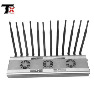 12 Way WiFi 4G 5G Signal Jammer Radius 5 - 40 Meter For Concert