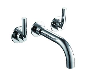 China Chrome Double Handle Traditional Concealed Shower for Bathroom T9097 factory