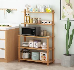 China MultiFunctional Wood Kitchen Microwave Rack stand 5 Tier factory