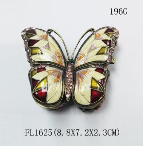 China Metal Butterfly Jewelry Box butterfly shape metal jewelry box for ladies gift factory